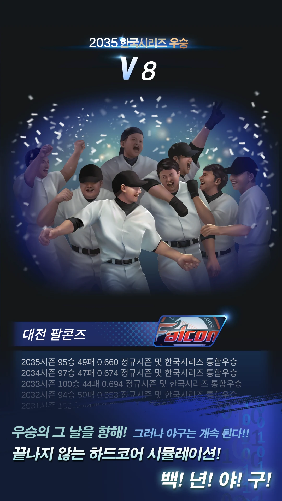 백년야구: 시뮬레이션 screenshot